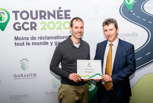 Remise de distinction lors de la Tournée GCR 2020 à Sherbrooke